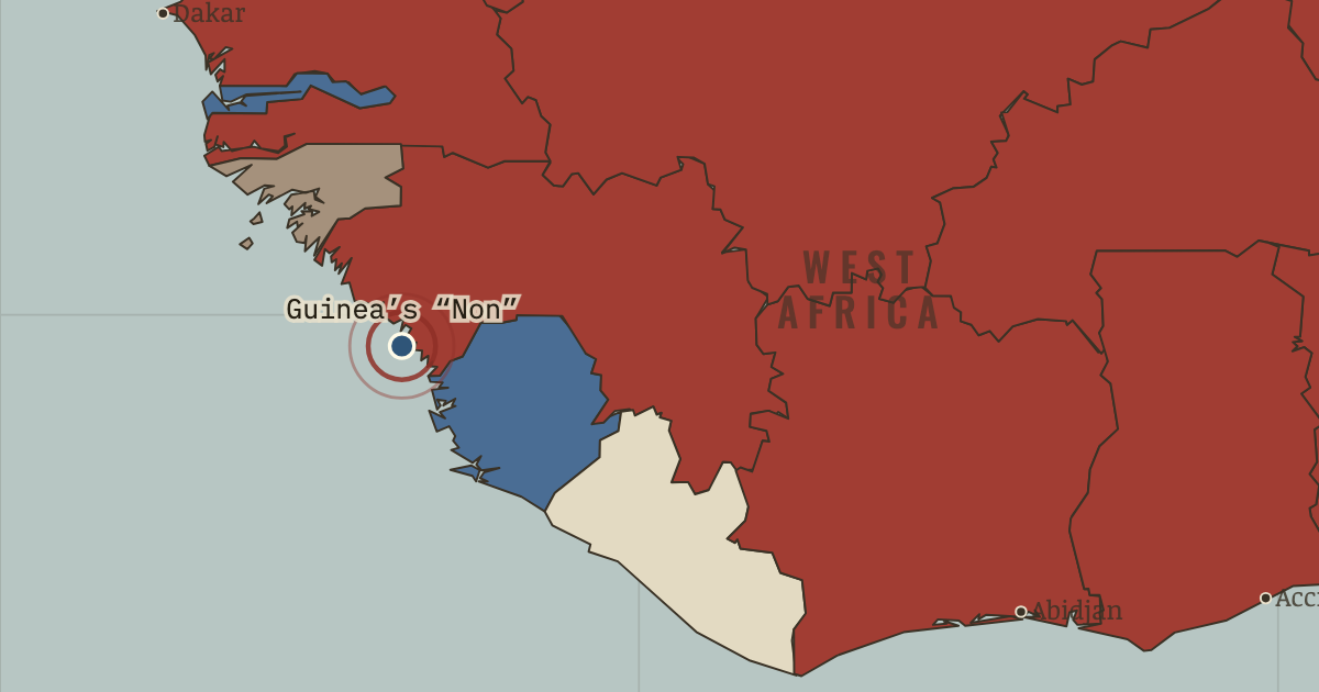 Map: Conakry — Guinea says “Non”