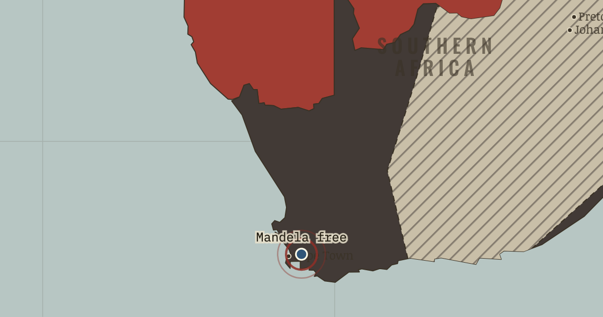 Map: Mandela walks free
