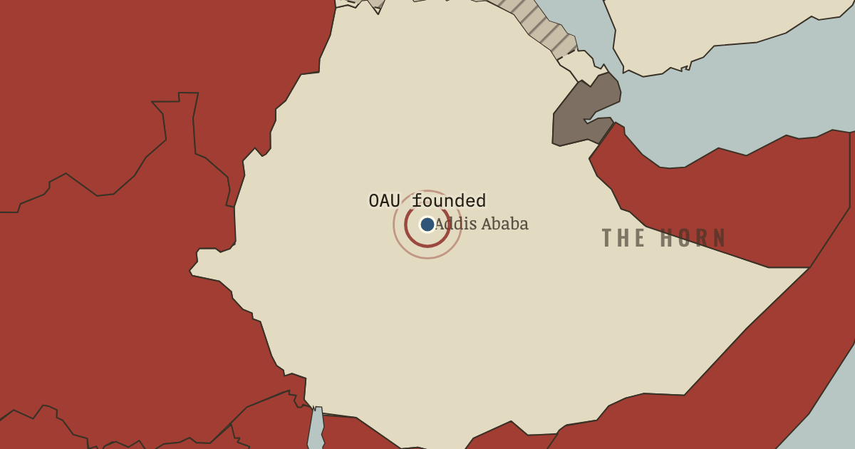 Map: The OAU is founded