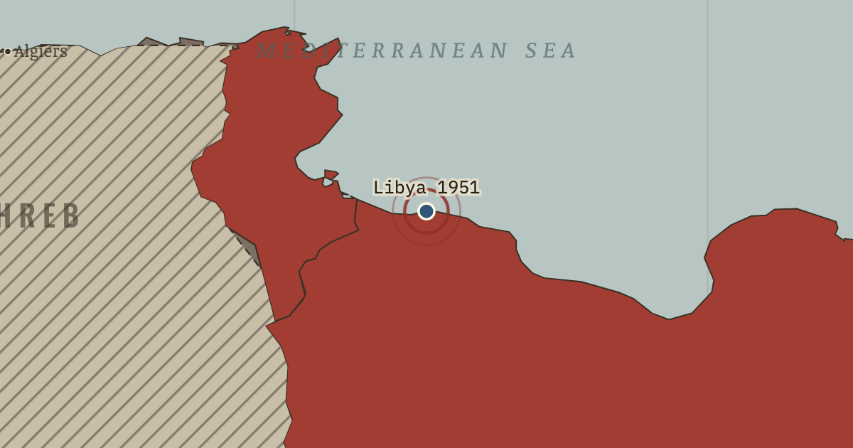 Map: Tripoli — the Kingdom of Libya