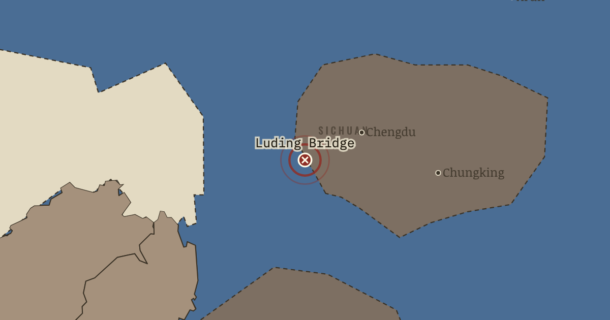 Map: Luding Bridge