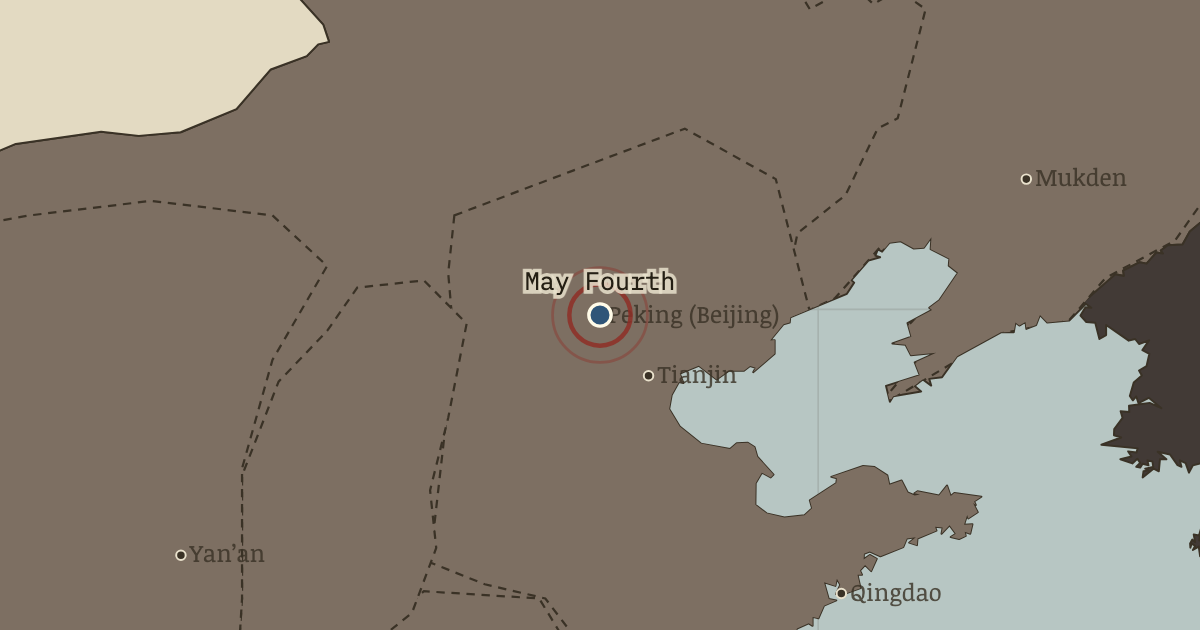 Map: May Fourth