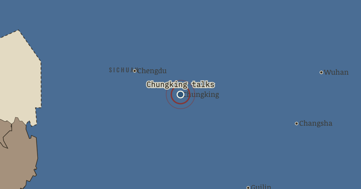 Map: The Chungking talks