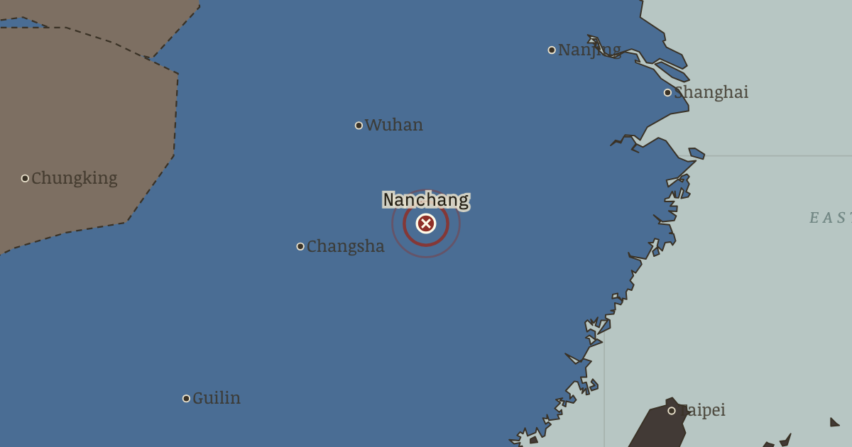 Map: The Nanchang rising