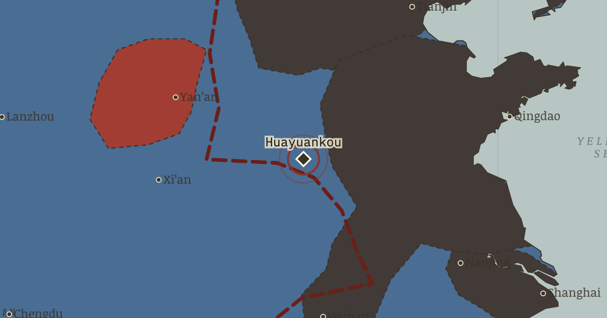 Map: The Yellow River flood