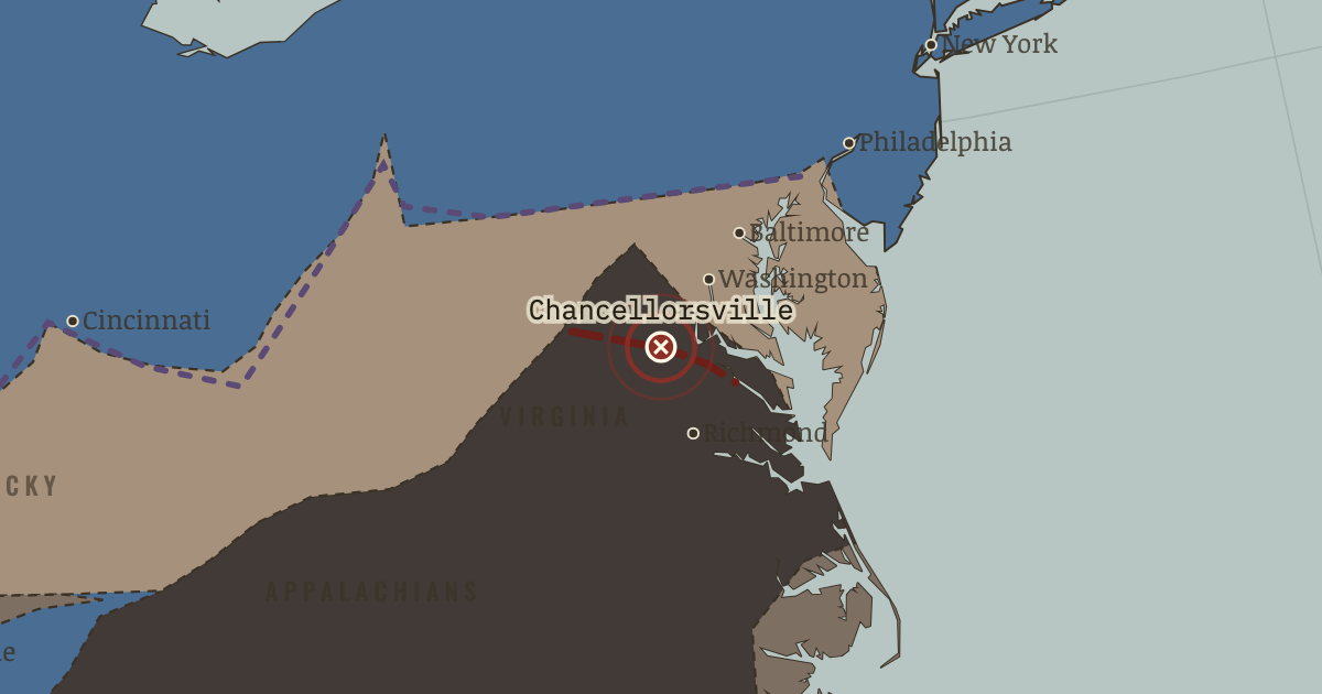 Map: Chancellorsville