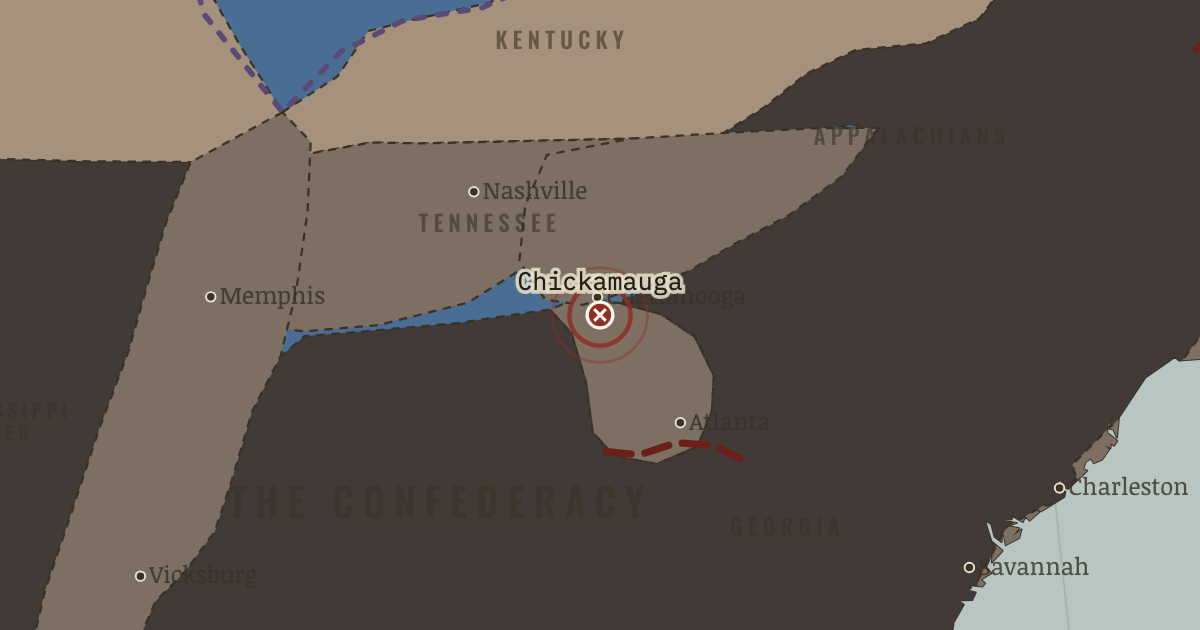 Map: Chickamauga