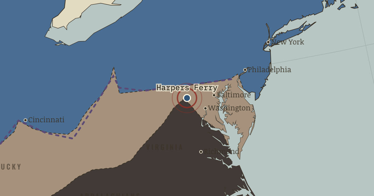Map: Harpers Ferry