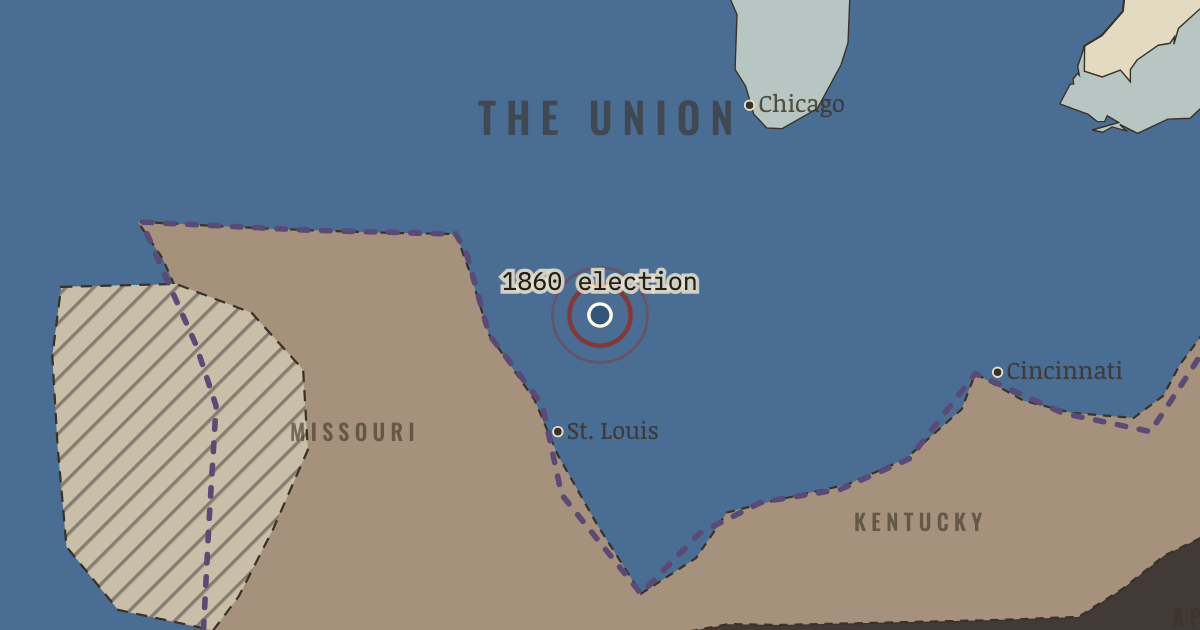 Map: Lincoln elected