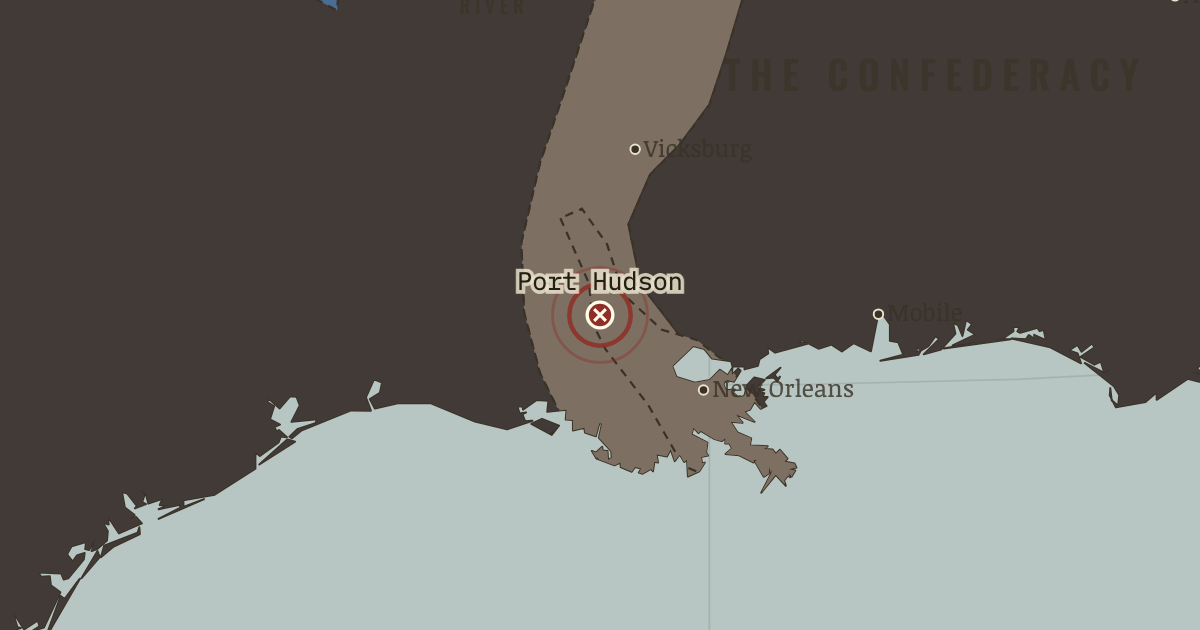 Map: Port Hudson