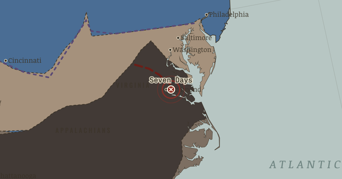 Map: The Seven Days