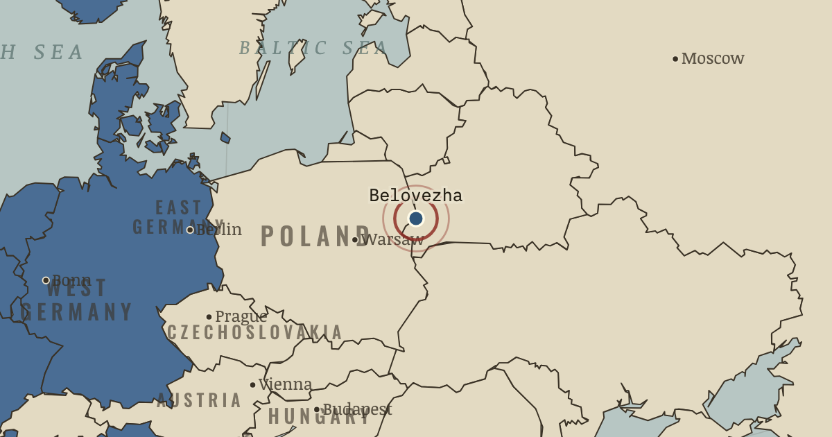 Map: Belovezha Accords