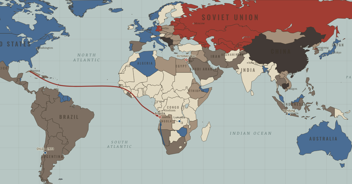 Map: The Third World Front — The Cold War, 1945–1991