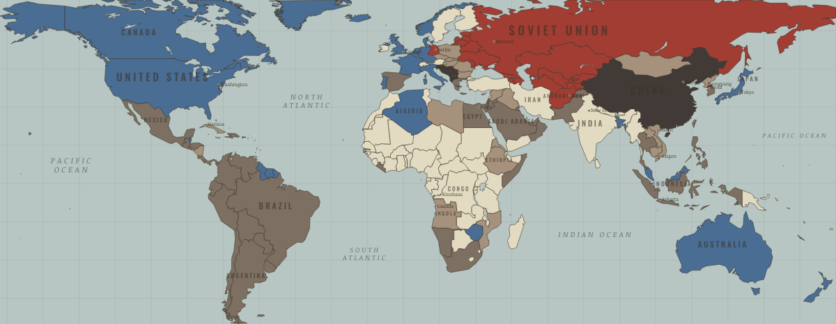 Map of the World in DEC 1979: The year of the shocks