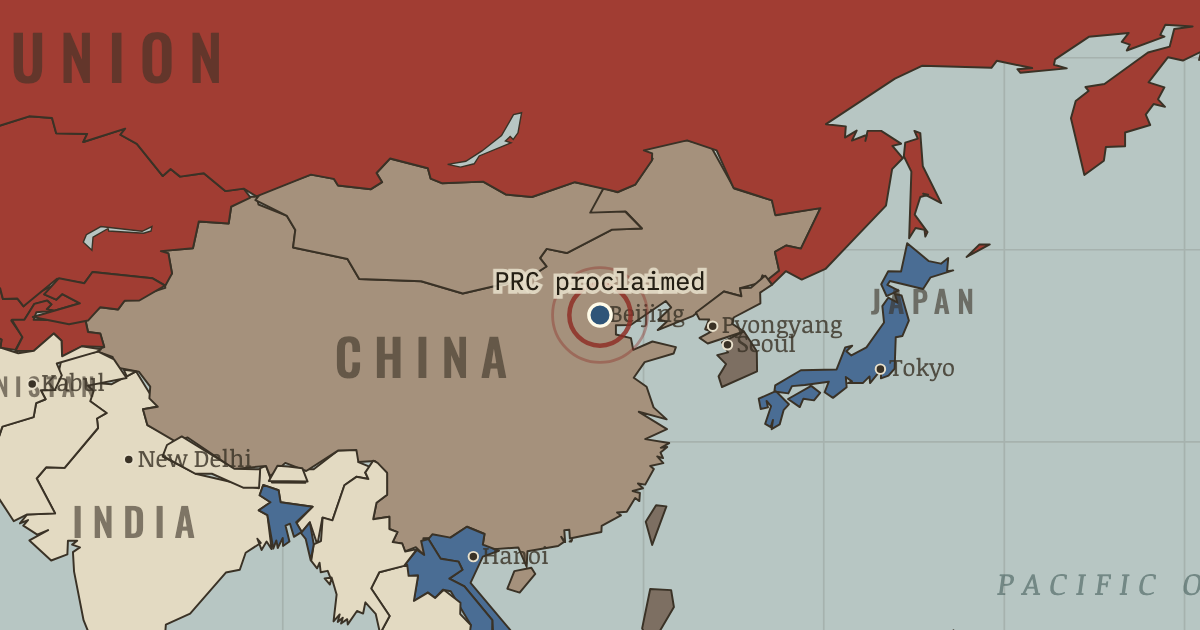 Map: Proclamation of the People’s Republic