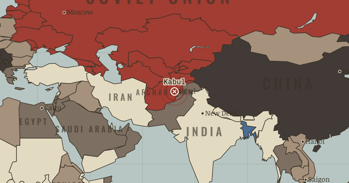 Map showing Storm-333 — The Cold War, 1945–1991