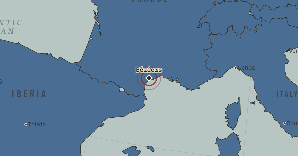 Map: Béziers