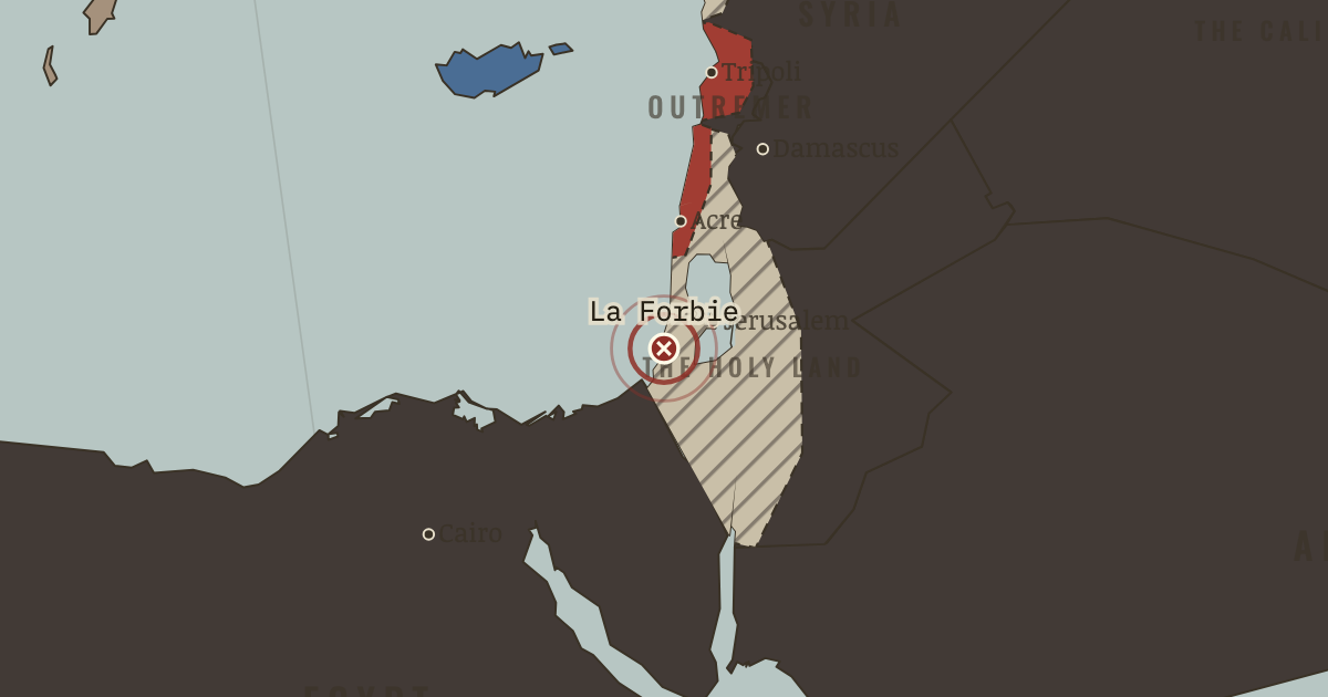 Map: La Forbie