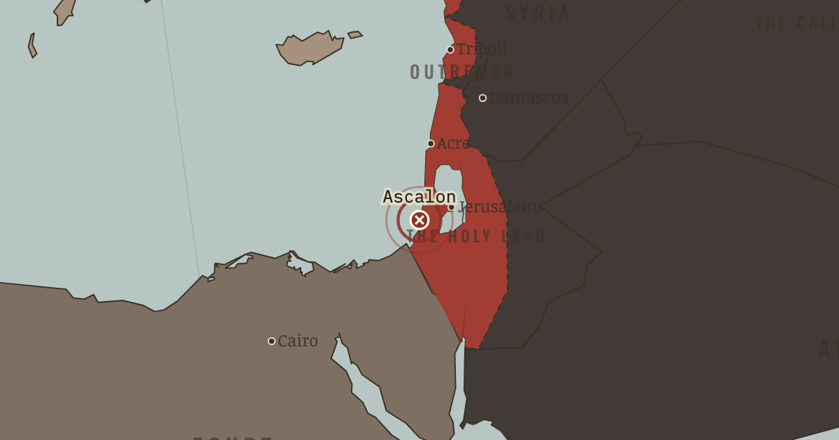Map: The fall of Ascalon