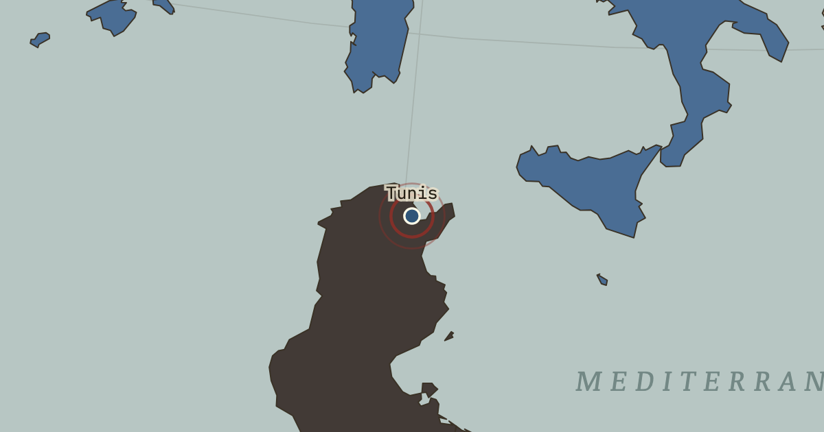 Map: Tunis