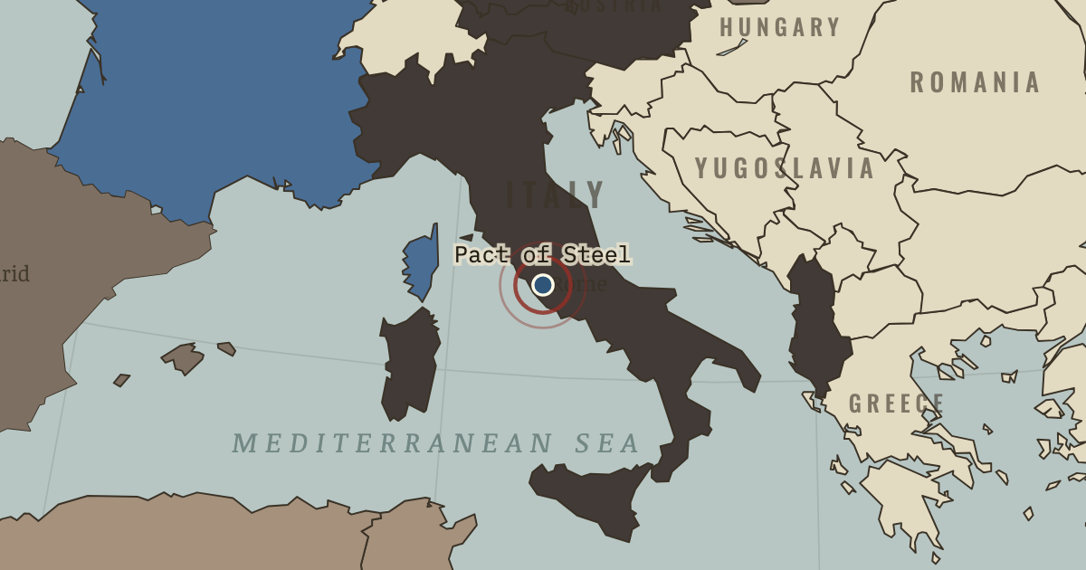 Map: The Pact of Steel