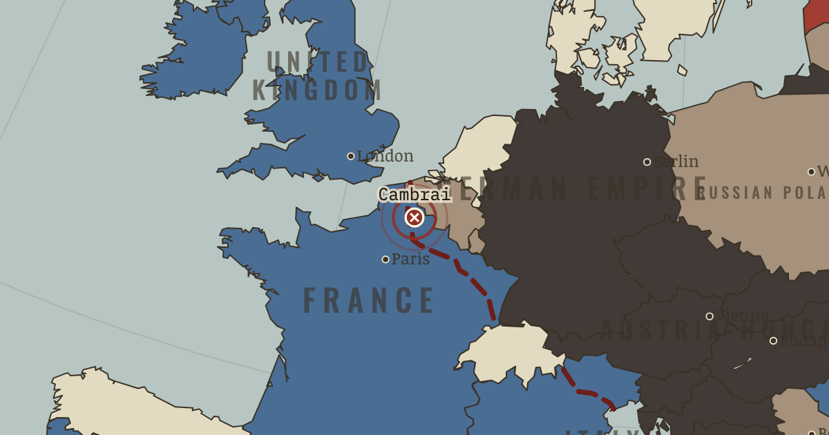 Map: Cambrai