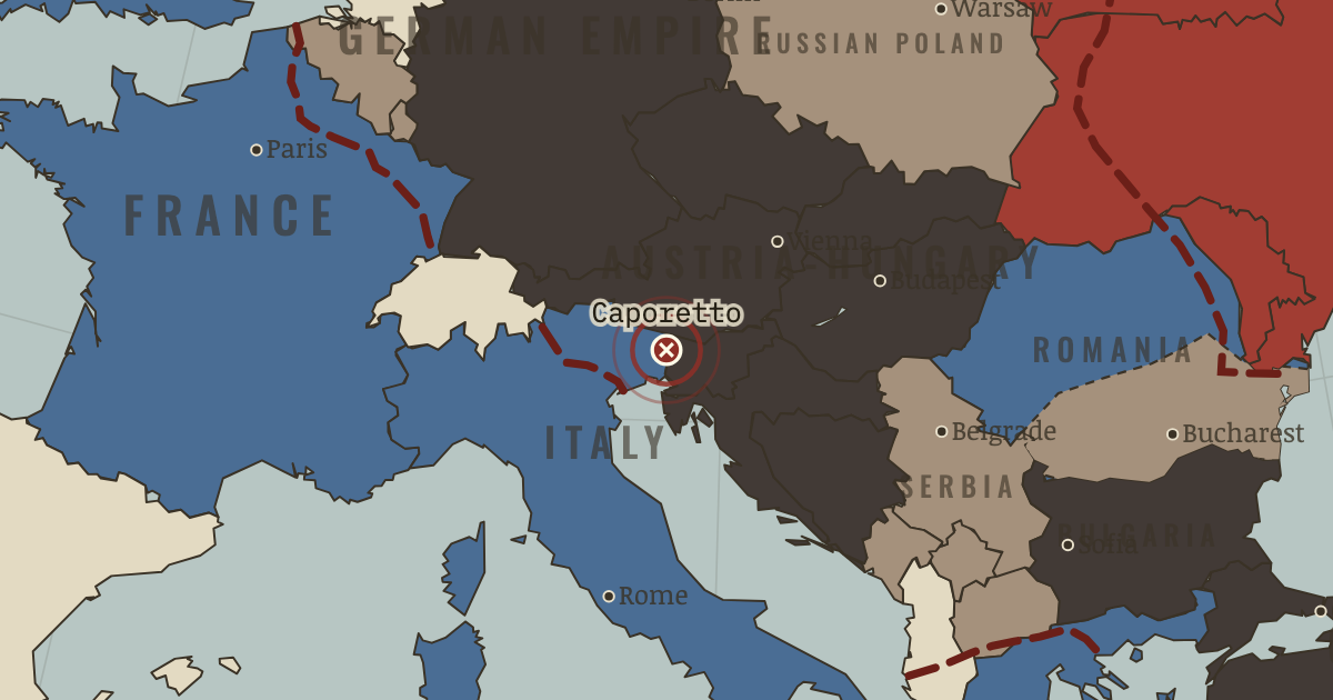 Map: Caporetto