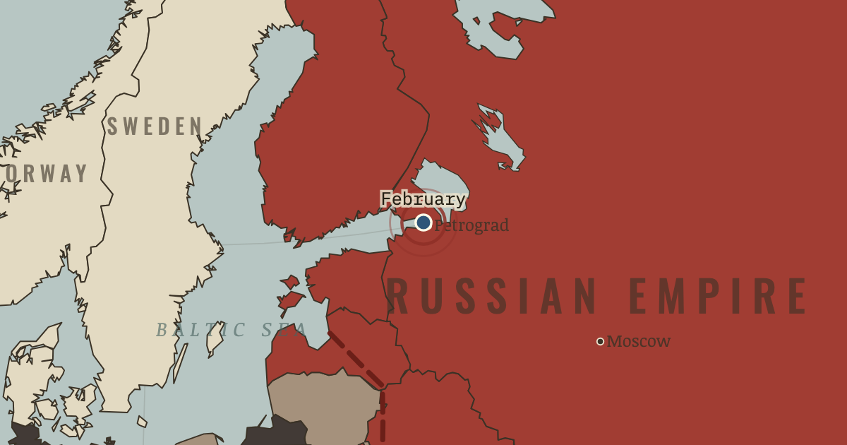 Map: February Revolution