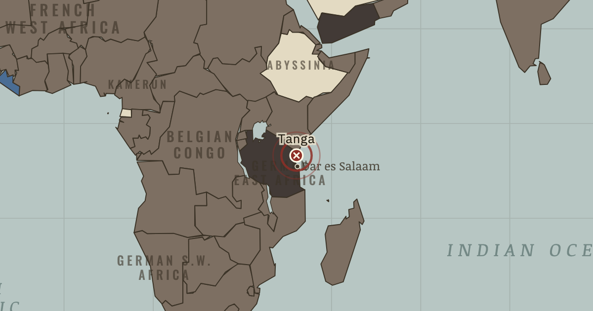 Map: Tanga