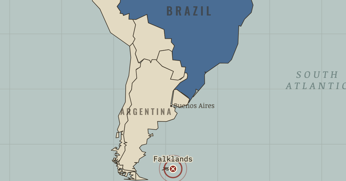 Map: The Falklands