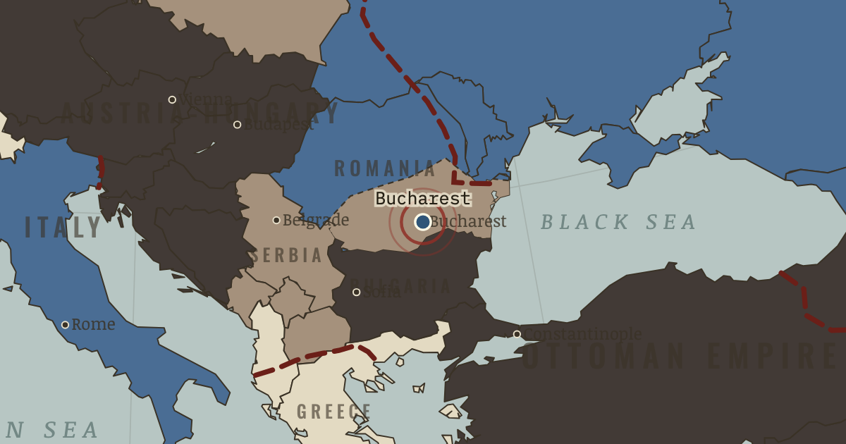 Map: The fall of Bucharest