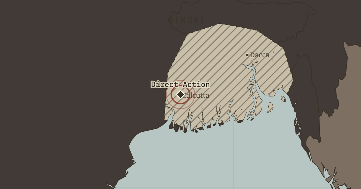 Map: Calcutta — the Great Killing