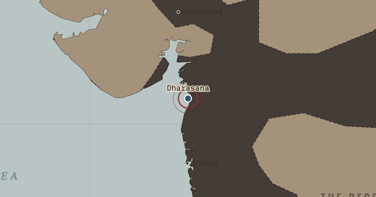Map: Dharasana salt works