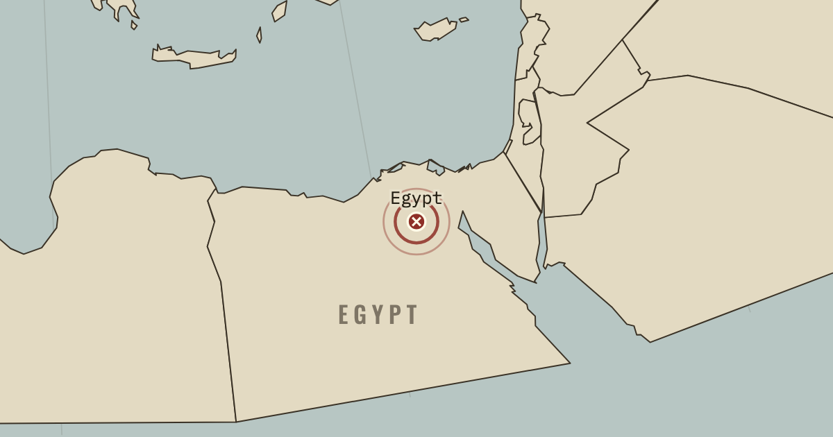 Map showing Egypt: the Pyramids & the Nile — The Age of Revolutions, 1775–1848
