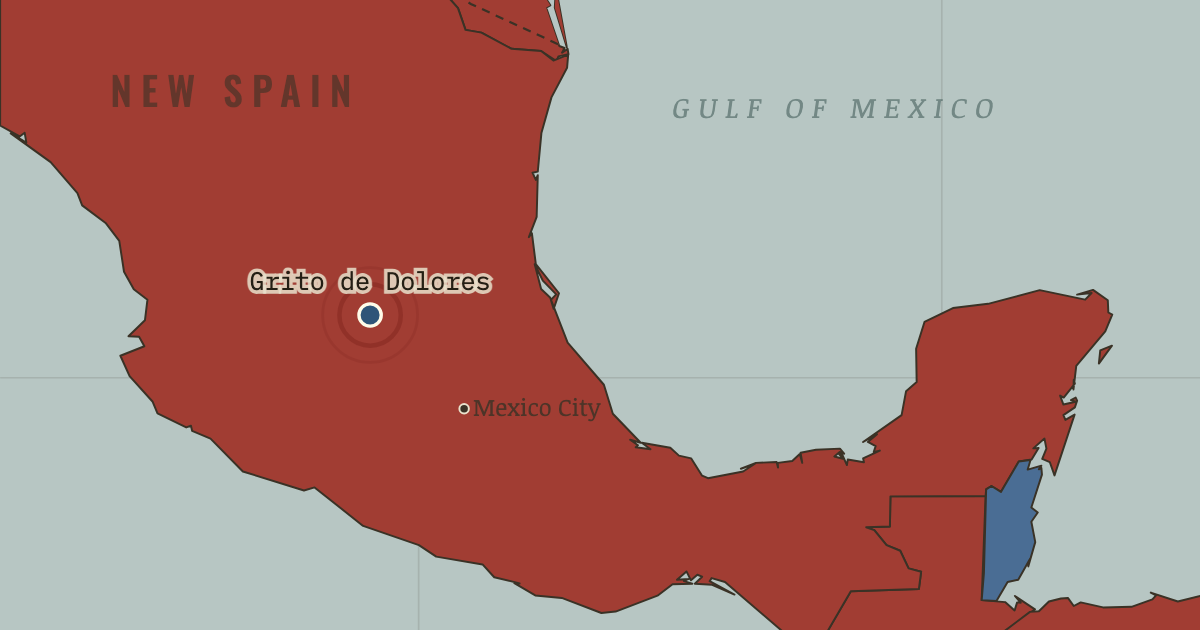 Map: El Grito de Dolores