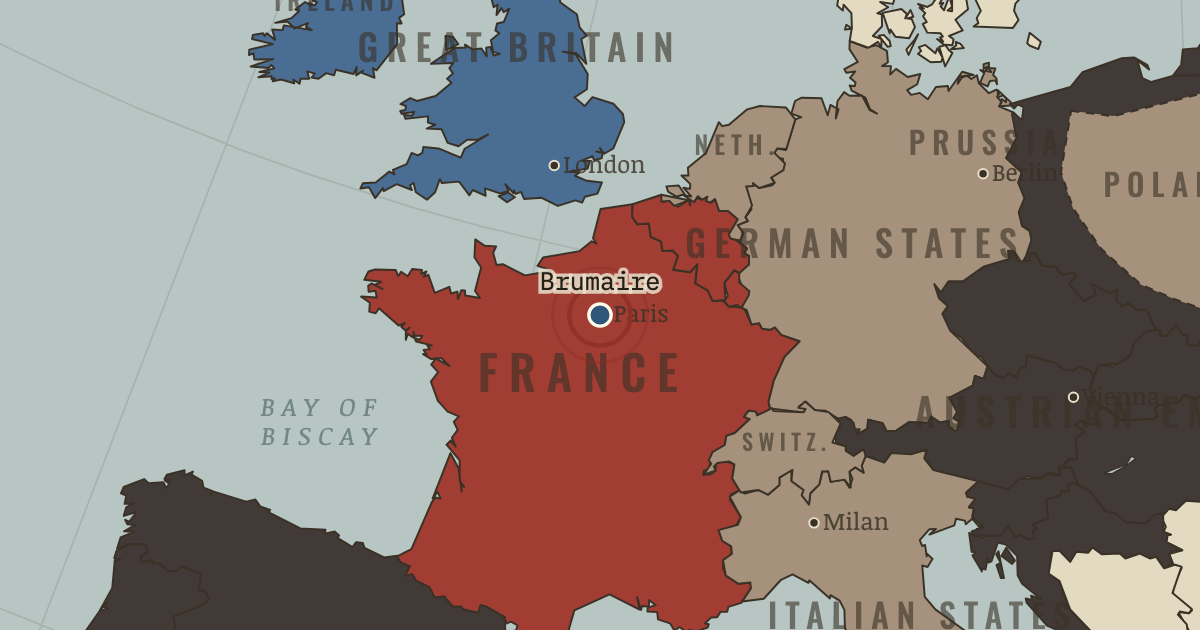 Map: The 18 Brumaire