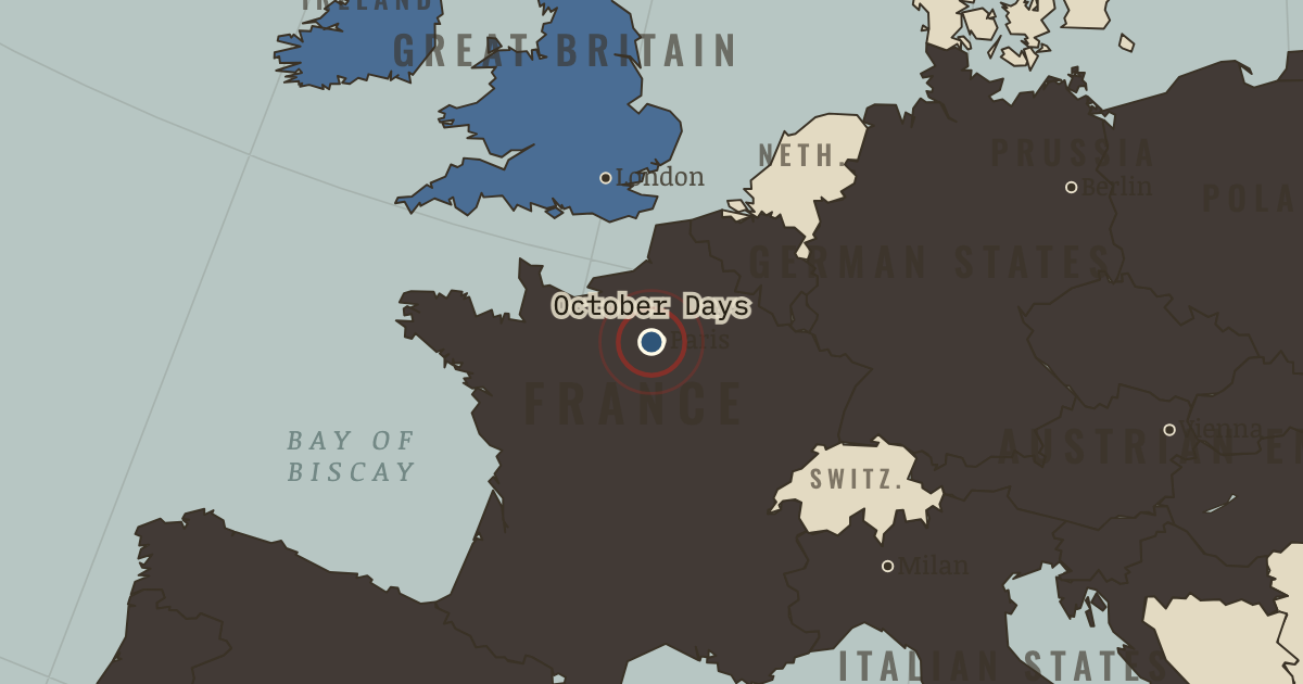 Map: The October Days