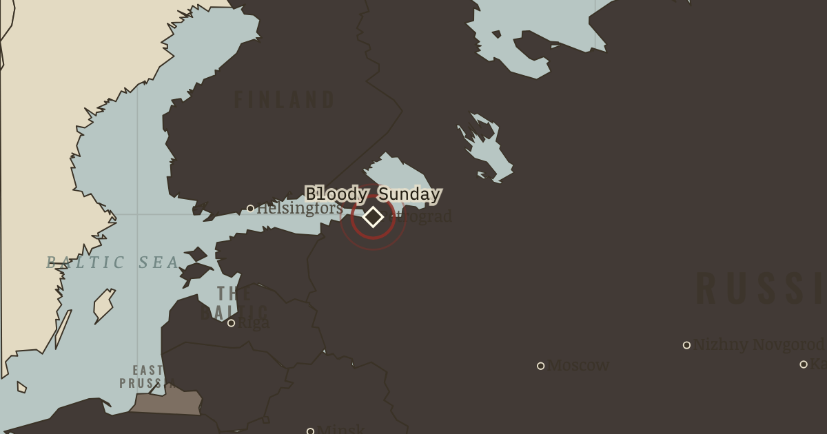 Map: Bloody Sunday