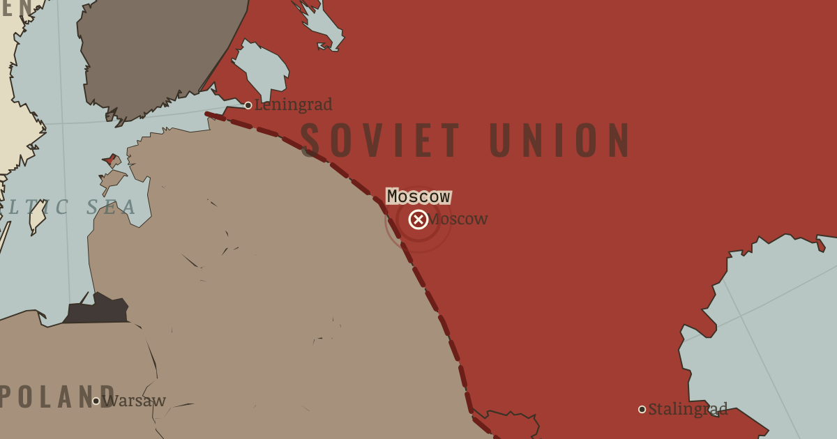 Map showing Battle of Moscow — The War Room — WW2, 1936–1945