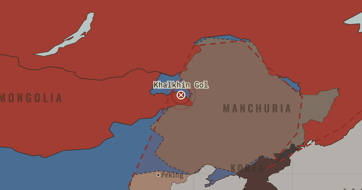 Map showing Khalkhin Gol — The War Room — WW2, 1936–1945