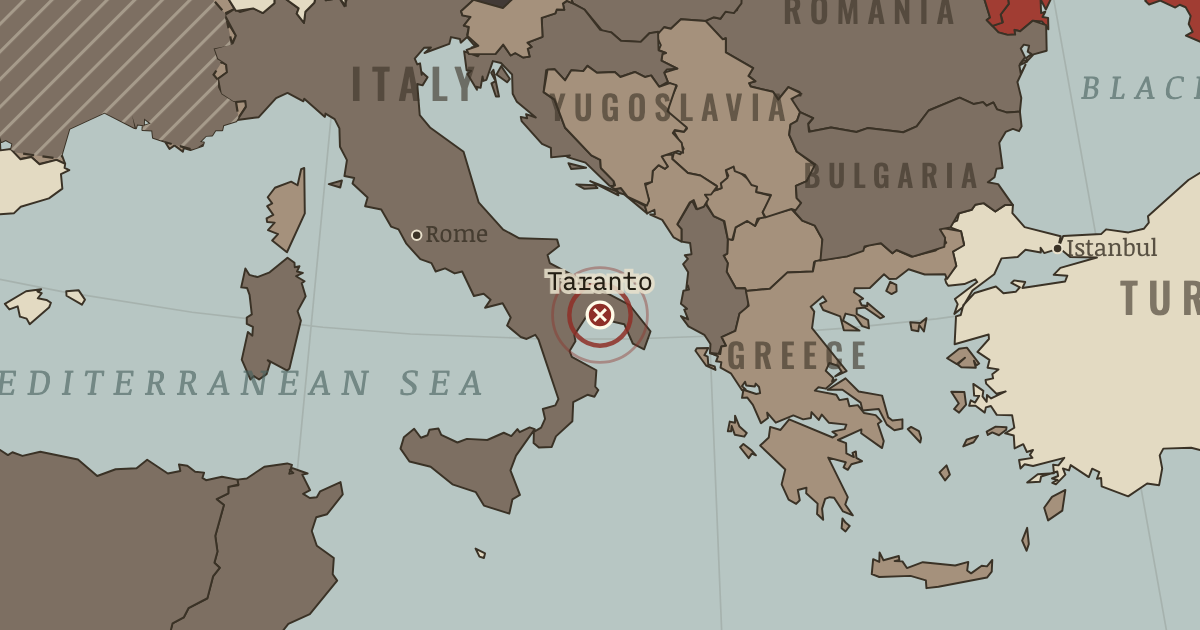 Map: Raid on Taranto