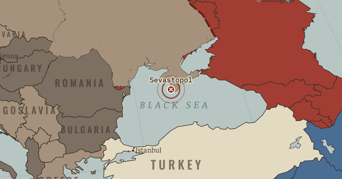 Map showing Sevastopol — The War Room — WW2, 1936–1945